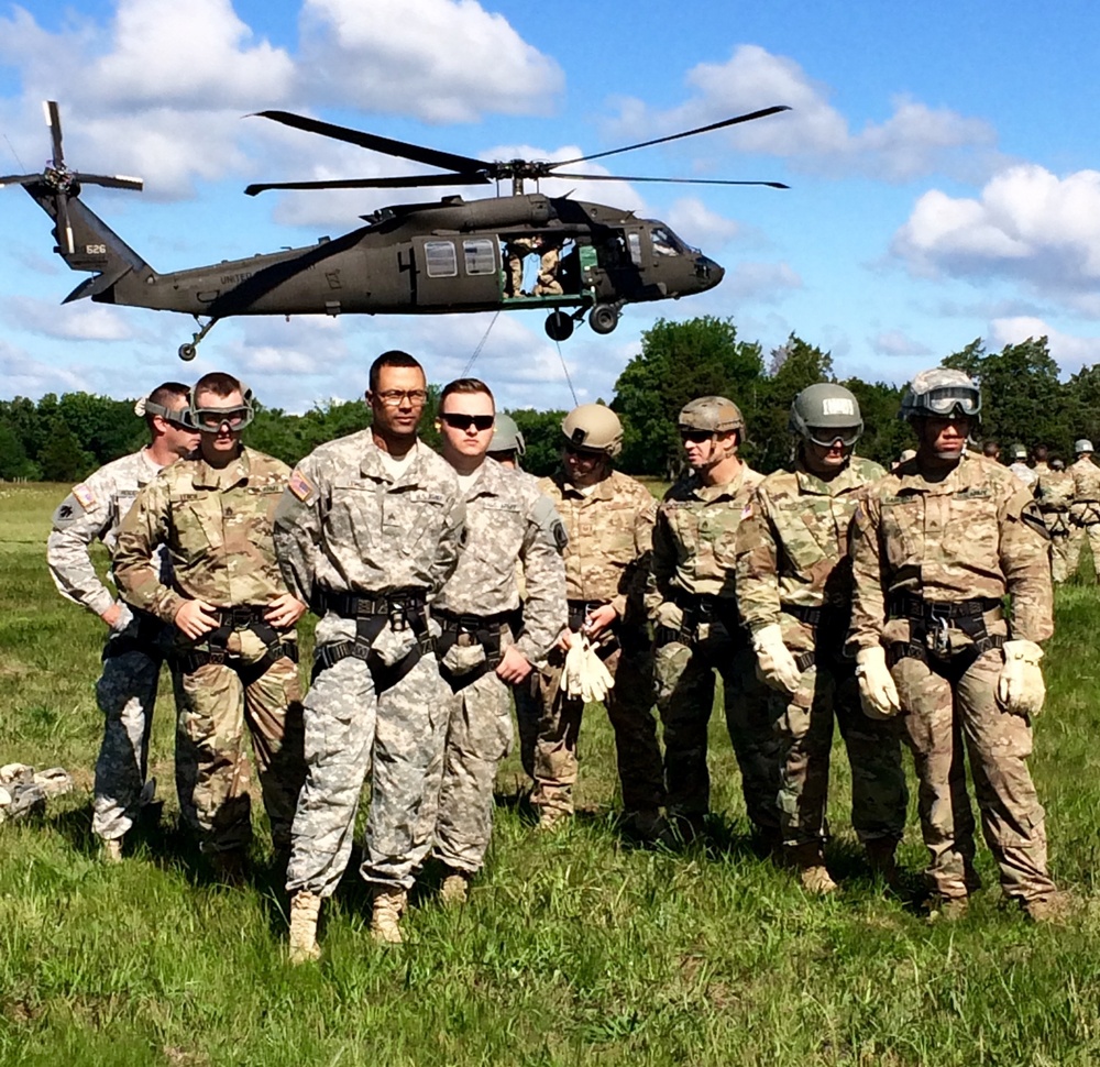 Camp Gruber Training Center hosts nation-wide rappel master course