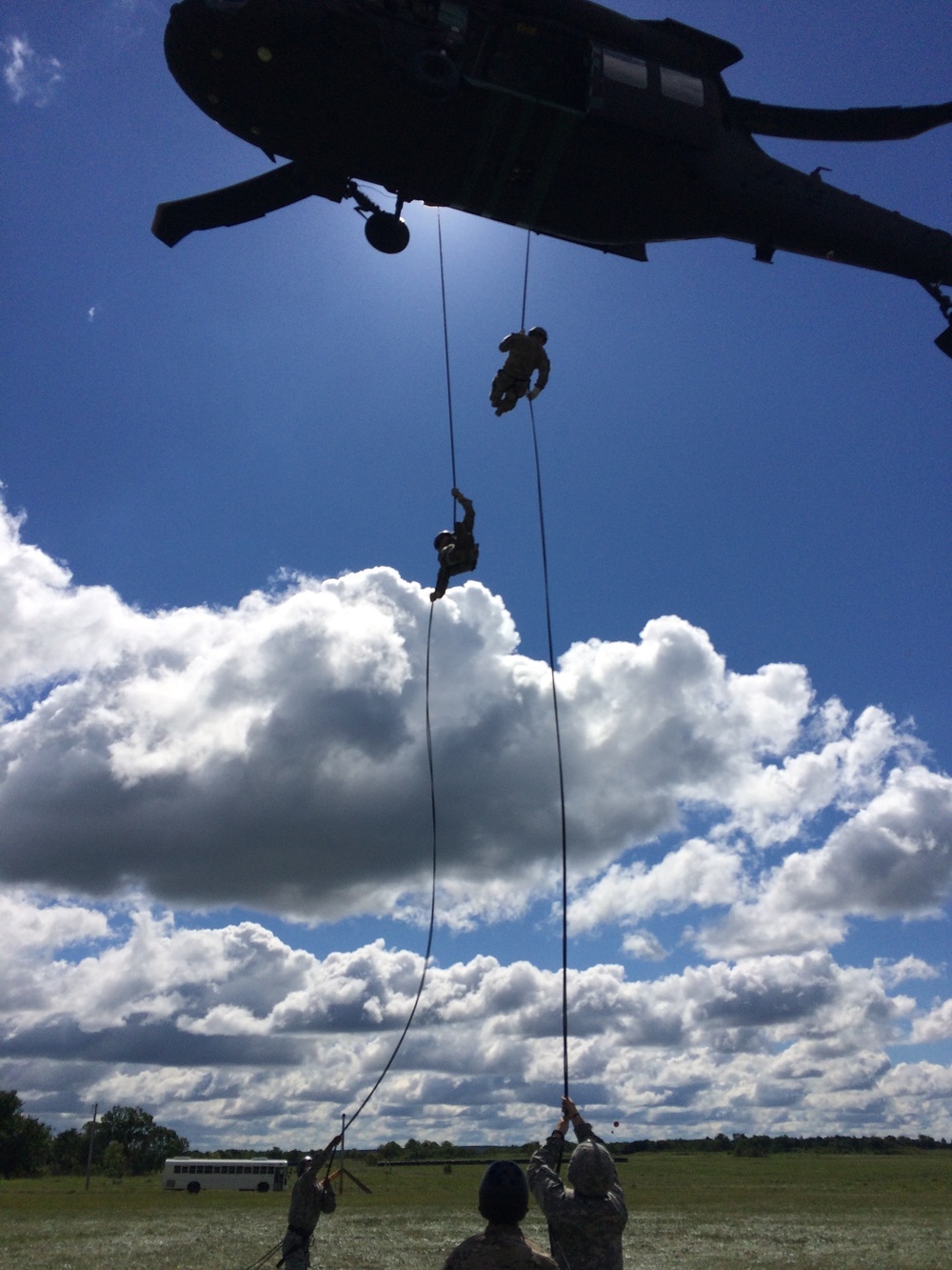 Camp Gruber Training Center hosts nation-wide rappel master course