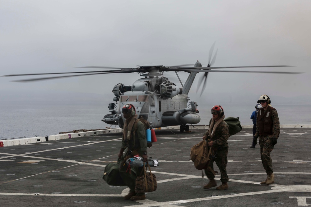 15th Marine Expeditionary Unit Embarks aboard America Amphibious Ready Group to begin final Certification Exercise