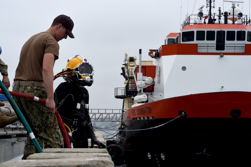 Undersea Rescue Command Trains for Submarine Rescue