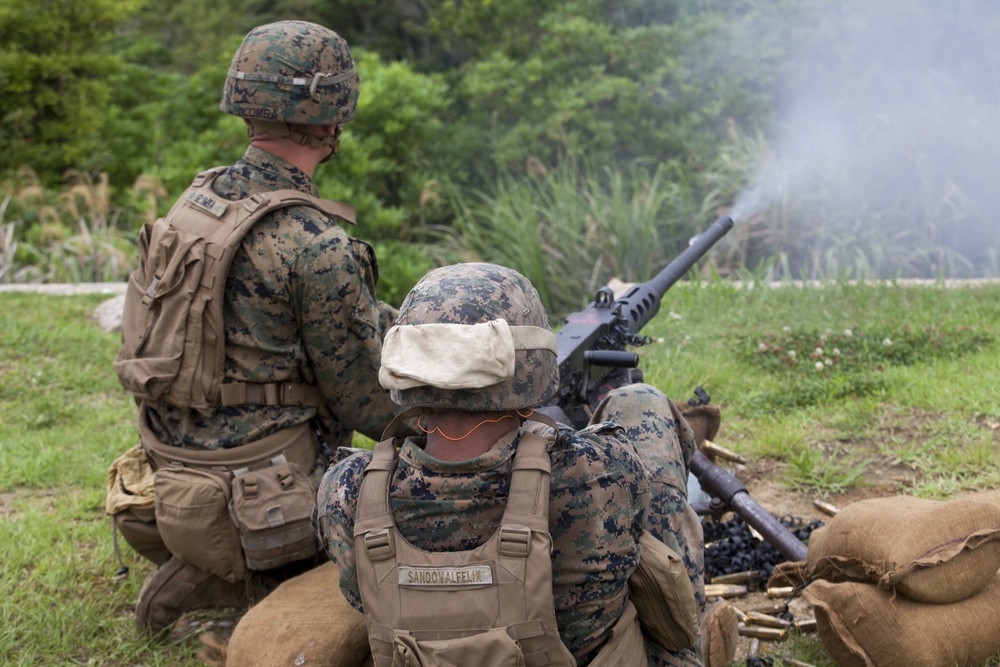 Weapons Company, BLT 3/5 Marines refine heavy weapons proficiency