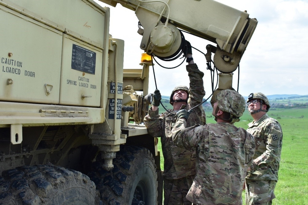 Soldiers Repair HEMTT in Support of RC17