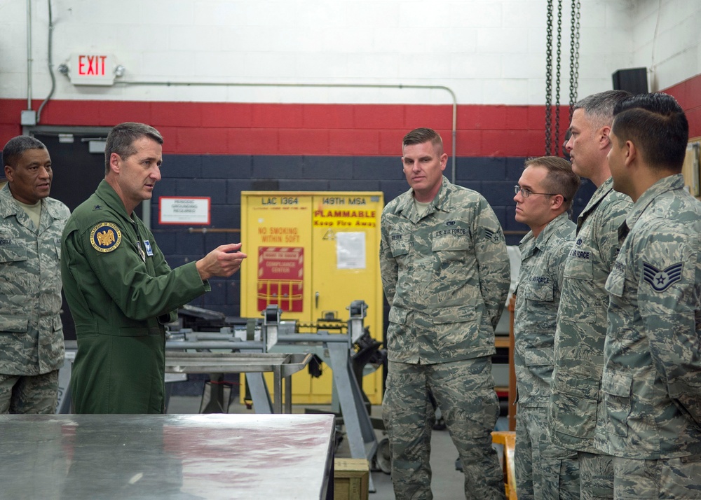 ANG Readiness Center Commander visits 149th Fighter Wing