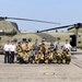 Chinook Helicopter Practices at Camp Walker