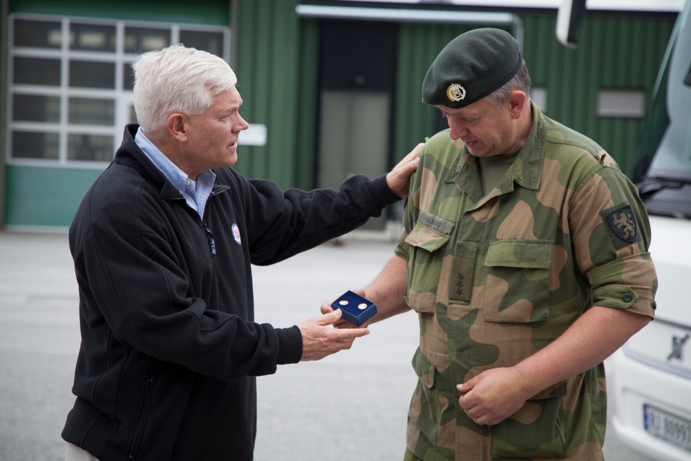 Congressional delegation Norway: House of Representatives members tour cave in Norway