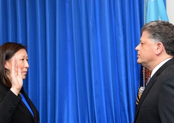 Swearing-in of acting Under Secretary of Defense for Intelligence Kari Bingen