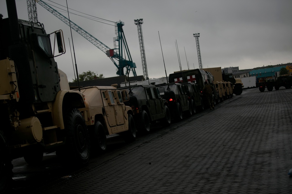 Saber Strike 17: Convoy Movement