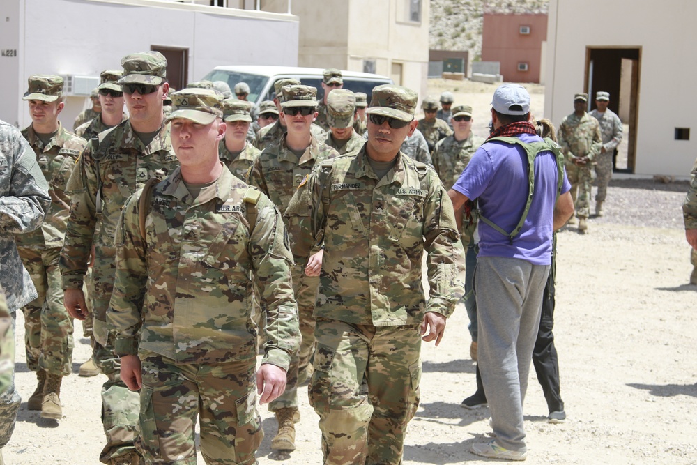 Topeka area RSP Soldiers visit NTC