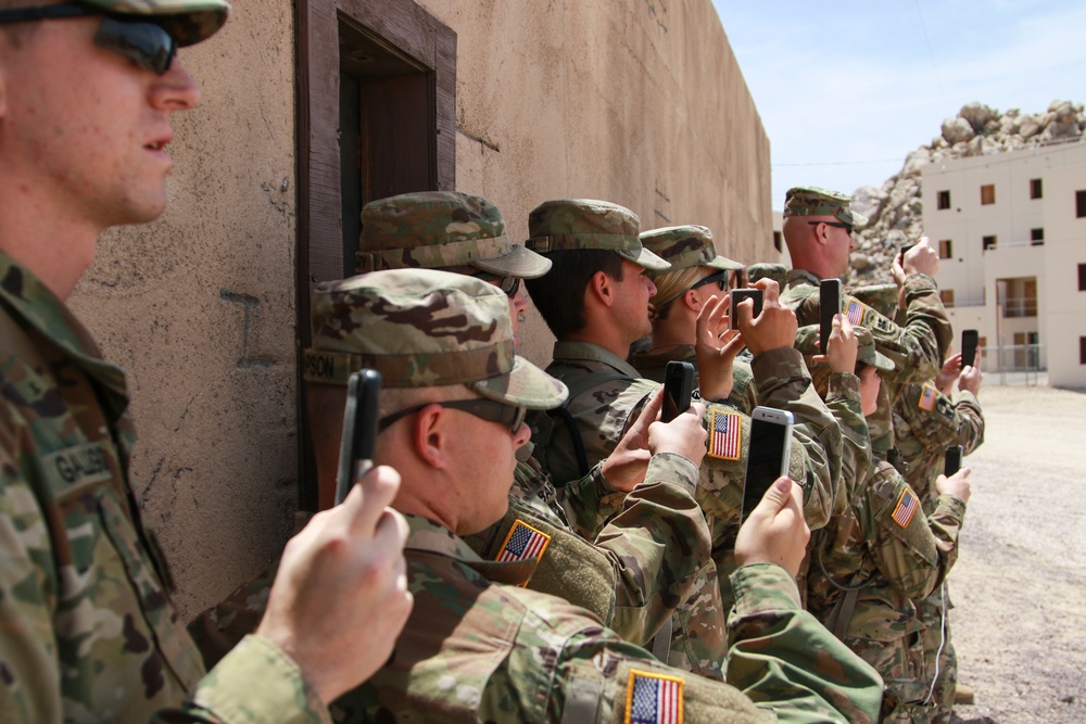 Topeka area RSP Soldiers visit NTC