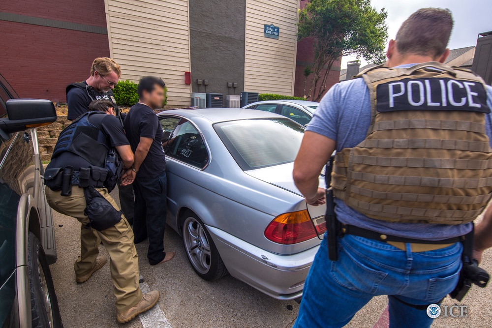 ICE Fugitive Operation arrests in Dallas, Texas