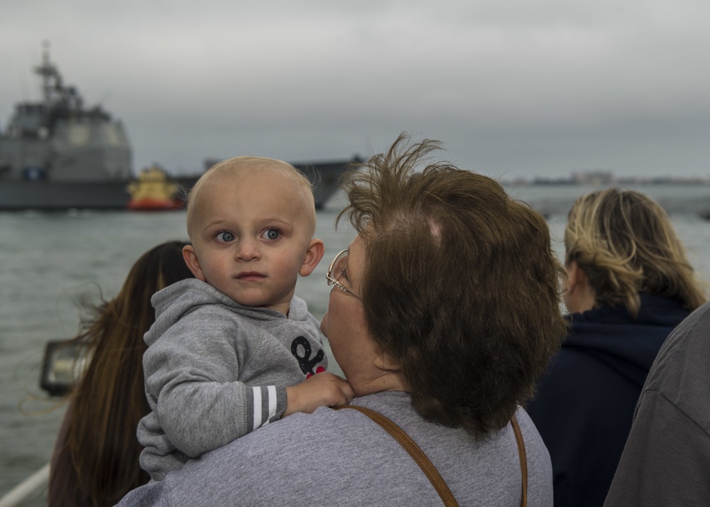 USS Princeton Departs Naval Base San Diego