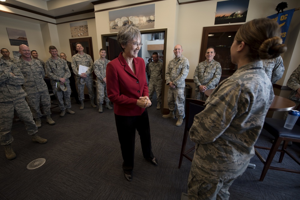 Secretary of the Air Force Heather Wilson visits Team Pete