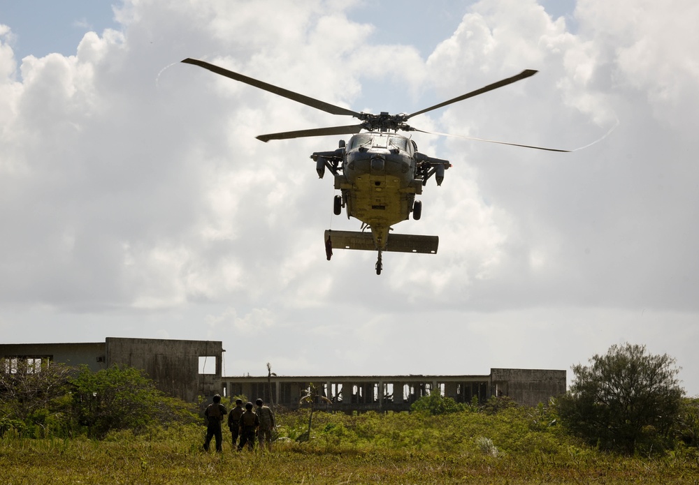 U.S. Air Force, U.S. Army and U.S. Navy conduct first combat search and rescue exercise on Guam