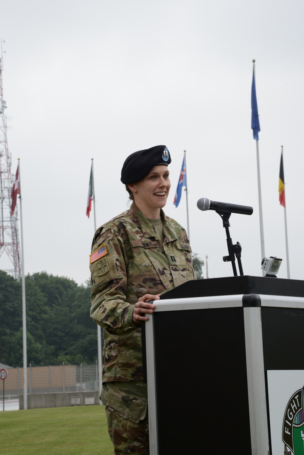 Allied Forces North Bravo Company's Change of Command ceremony