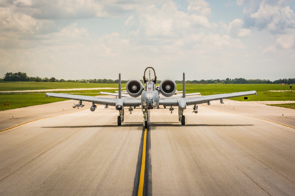 A-10 Formation fly over Missouri