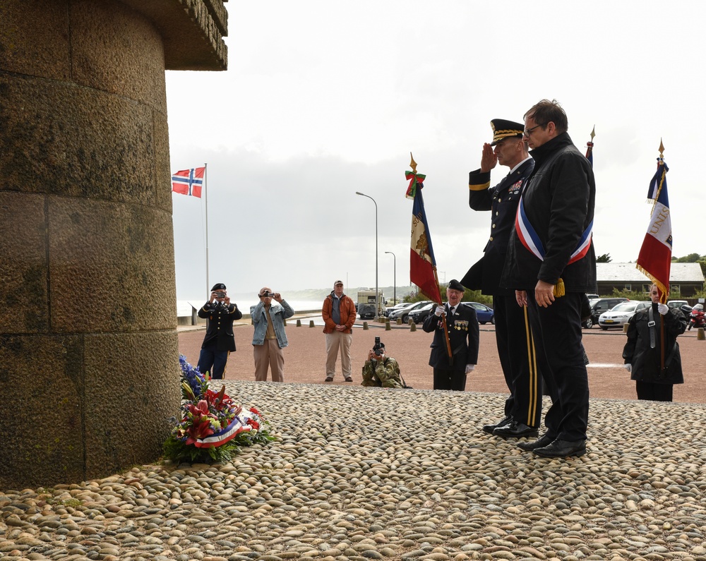 D-Day 73 commemoration ceremony at Omaha Beach