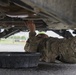 Soldier Works on Humvee Leak