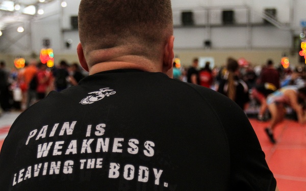 Marines attend wrestling national championships in Akron, Ohio
