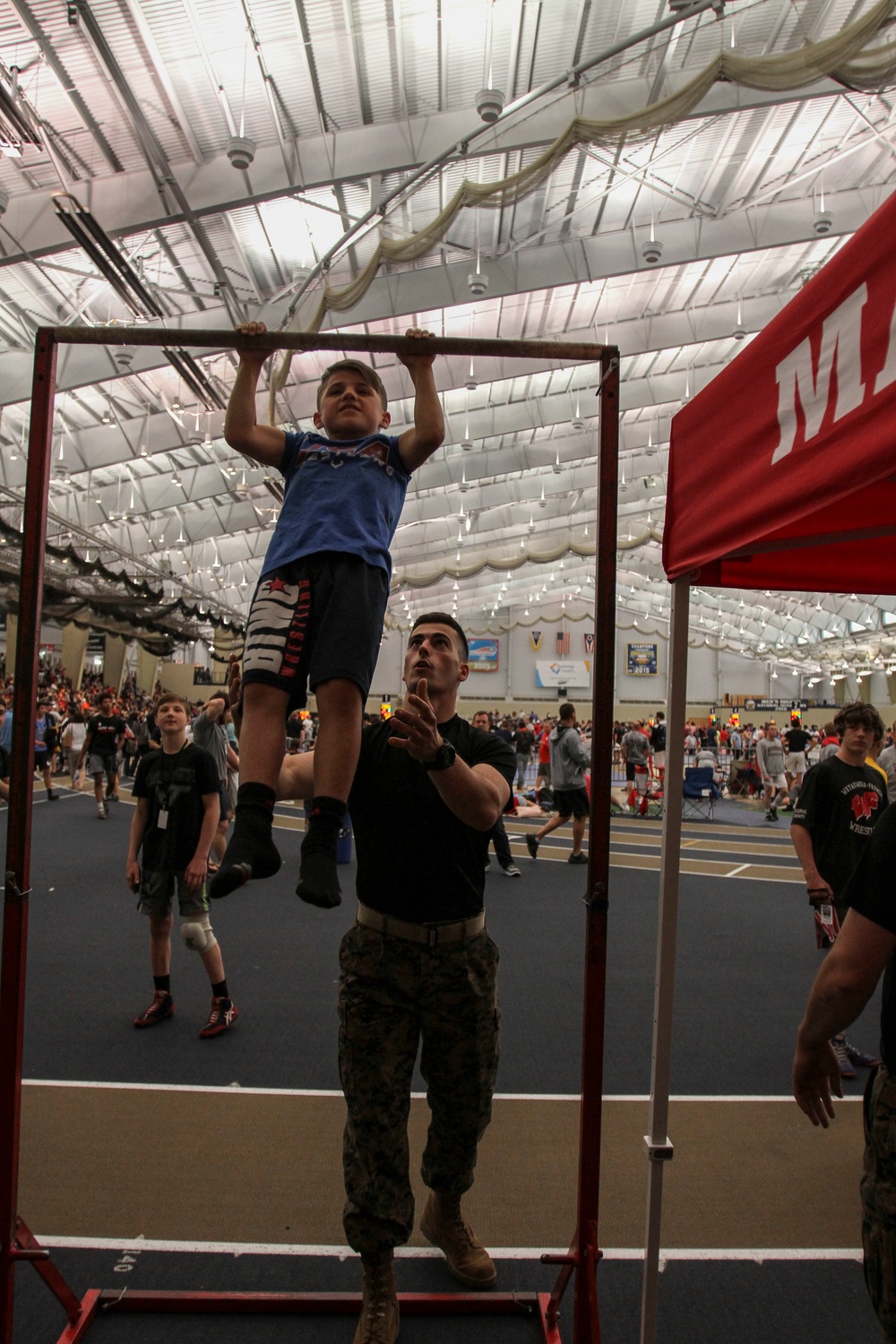 Marines attend wrestling national championships in Akron, Ohio