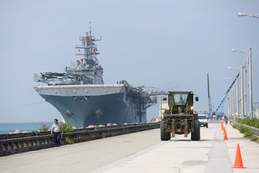 USS Bonhomme Richard arrives in Okinawa, Japan