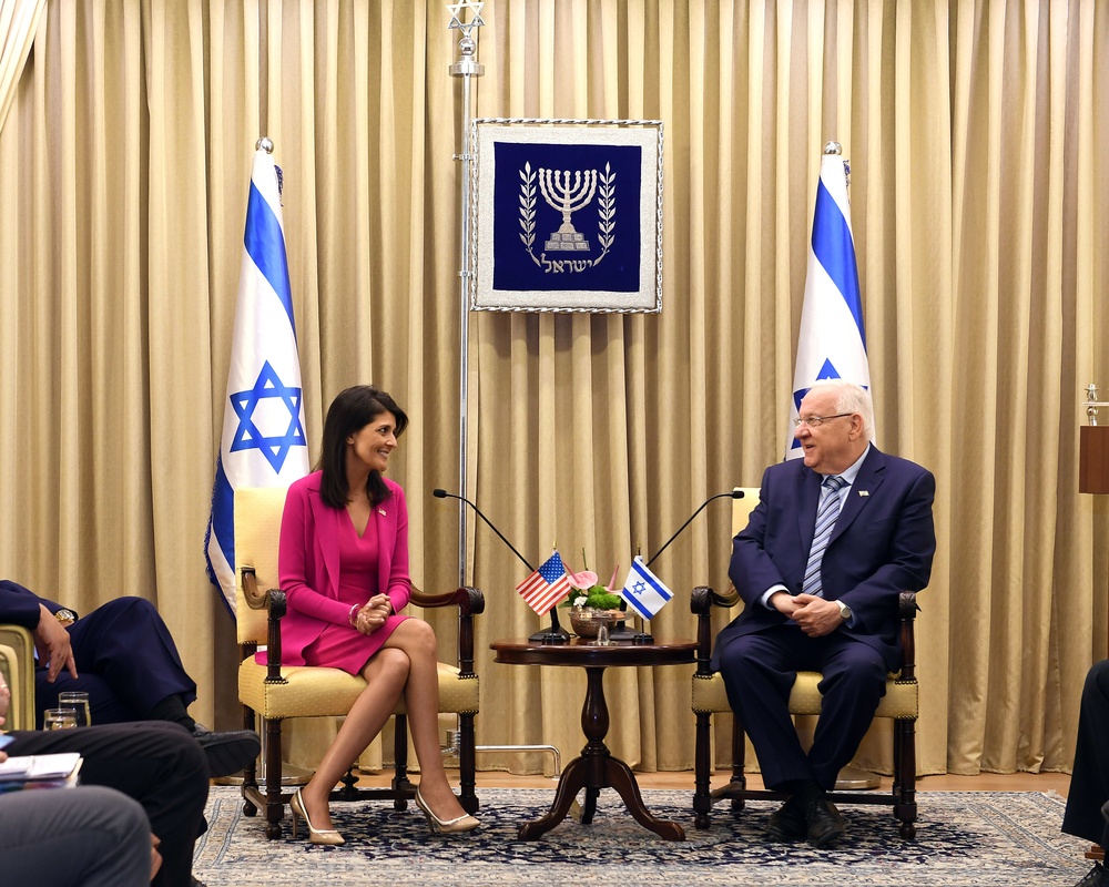 Ambassador Nikki Haley meets Israeli President Rivlin