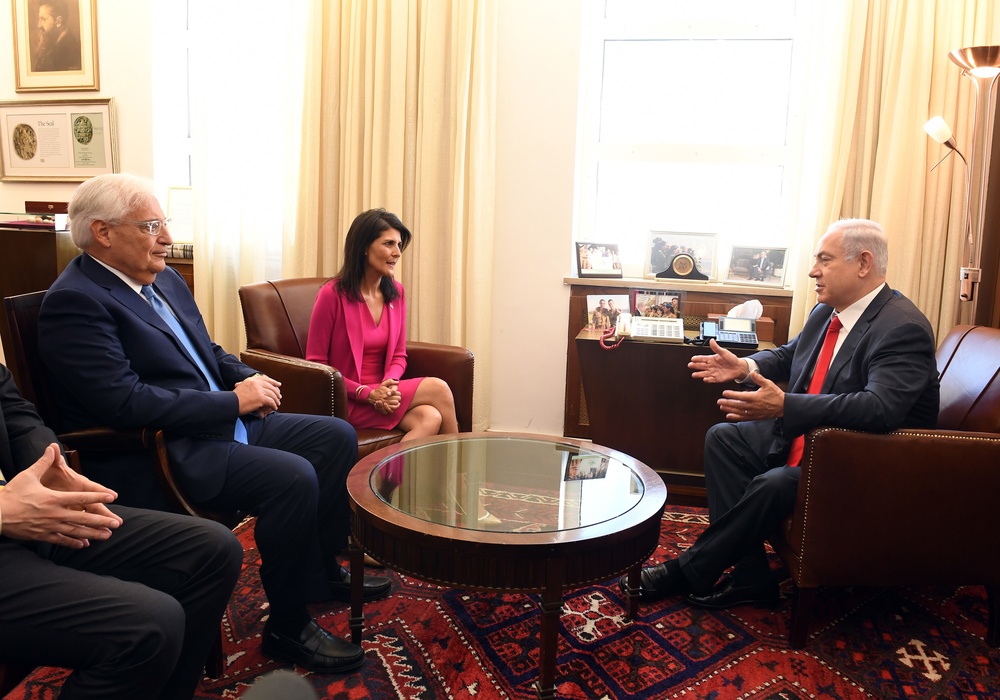 Ambassador Nikki Haley meets Israeli PM Netanyahu