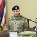 The incoming commander, Lt. Col. Jeffrey Ignatowski, provides welcome remarks during the Letterkenny Munitions Center Change of Command Ceremony, June 6.