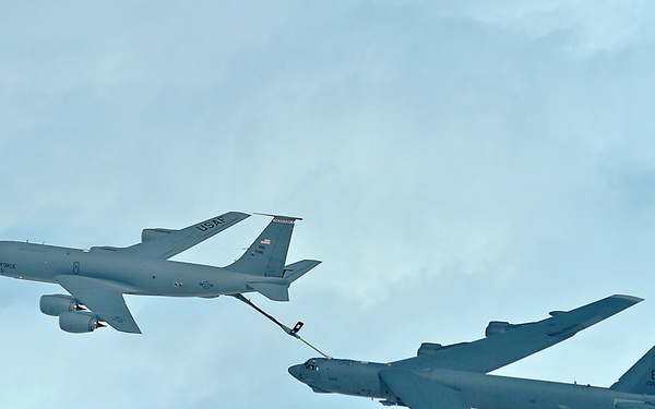 Refueling a B-52 Stratofortress