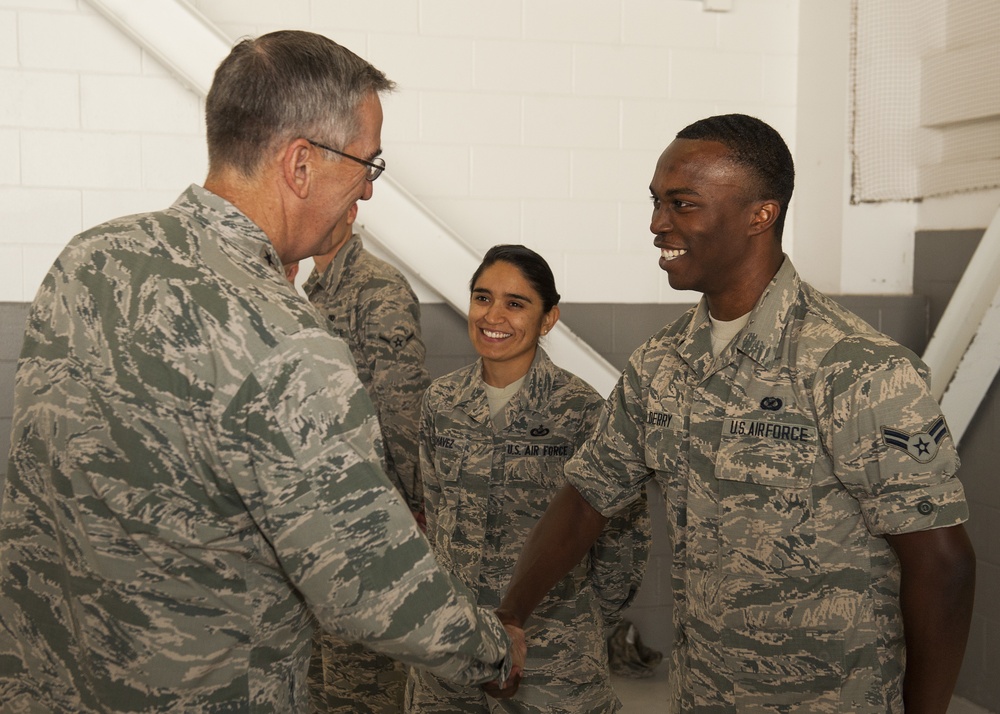 Gen. John E. Hyten visits Minot AFB