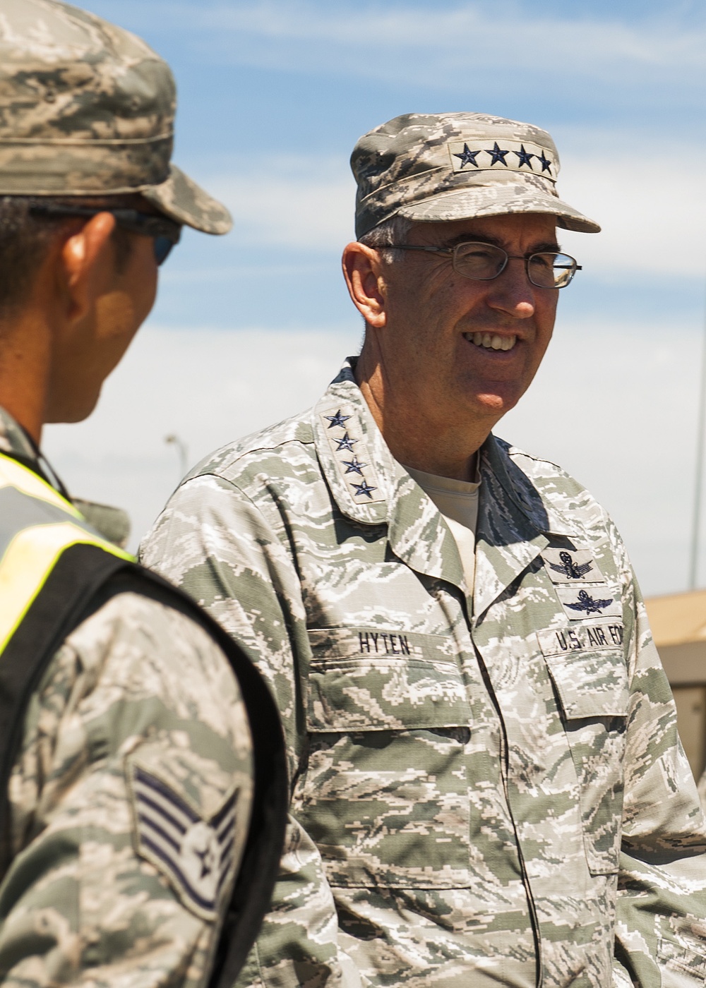 Gen. John E. Hyten visits Minot AFB