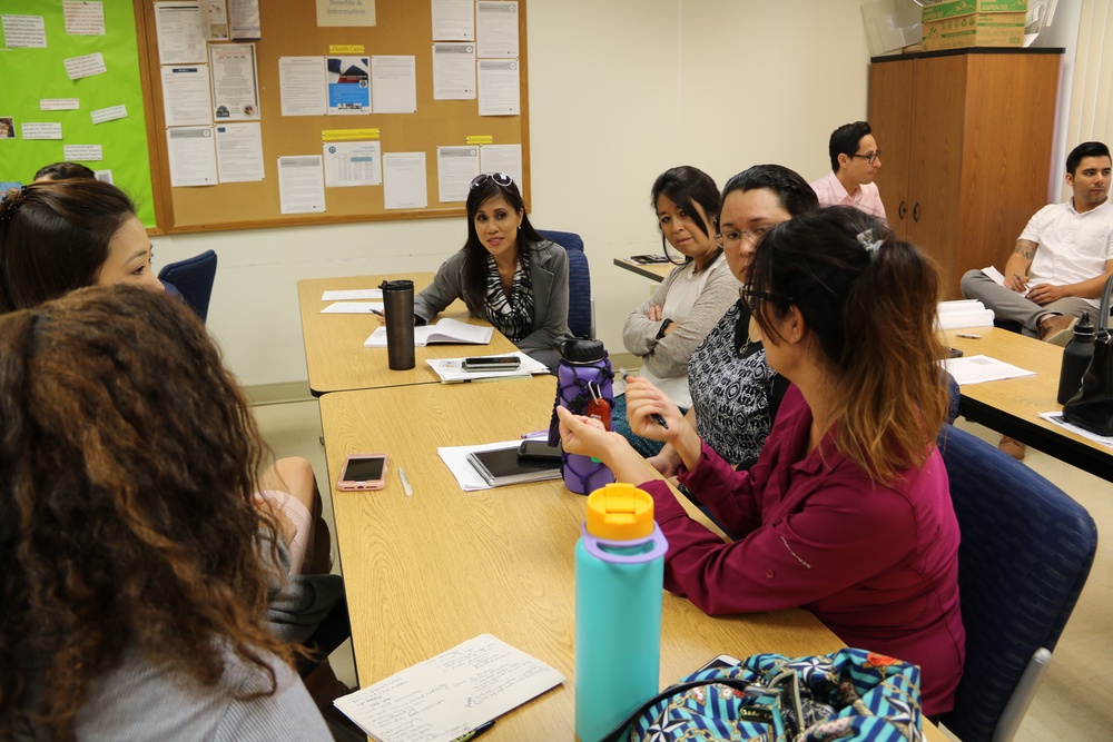 Social work and child welfare program professionals talk Period of PURPLE crying implementation