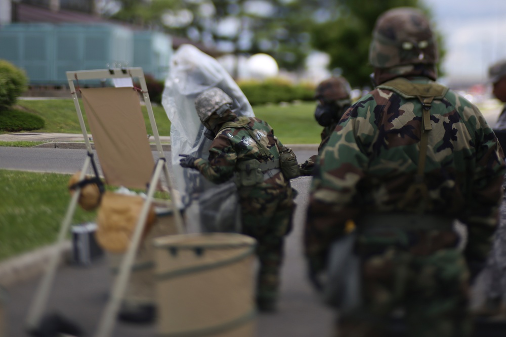 108th Wing decontamination exercise