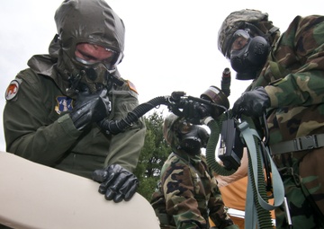 108th Wing decontamination exercise