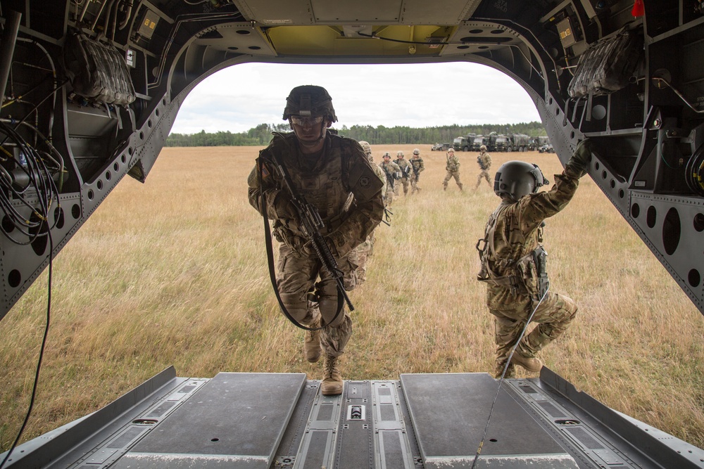 Saber Strike 2017 - Sling Load and Air Assault Training
