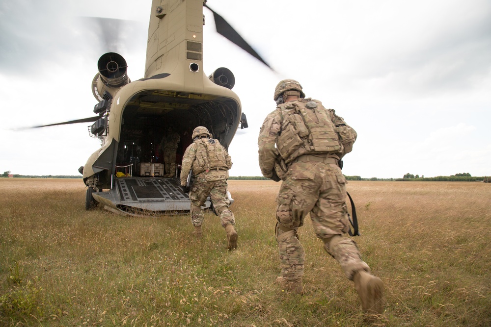 Saber Strike 2017 - Sling Load and Air Assault Training