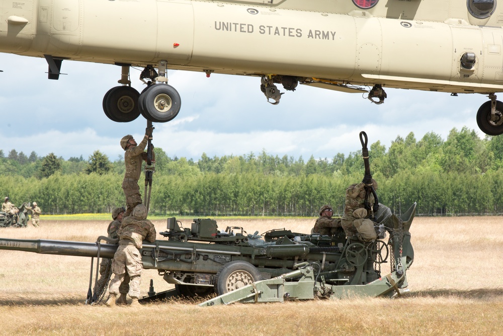 Saber Strike 2017 - Sling Load and Air Assault Training