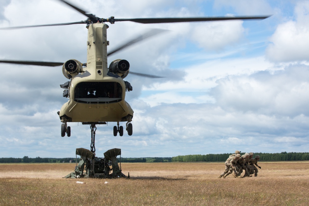 Saber Strike 2017 - Sling Load and Air Assault Training