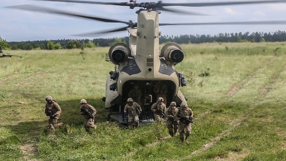 Saber Strike 2017 - Sling Load and Air Assault Training
