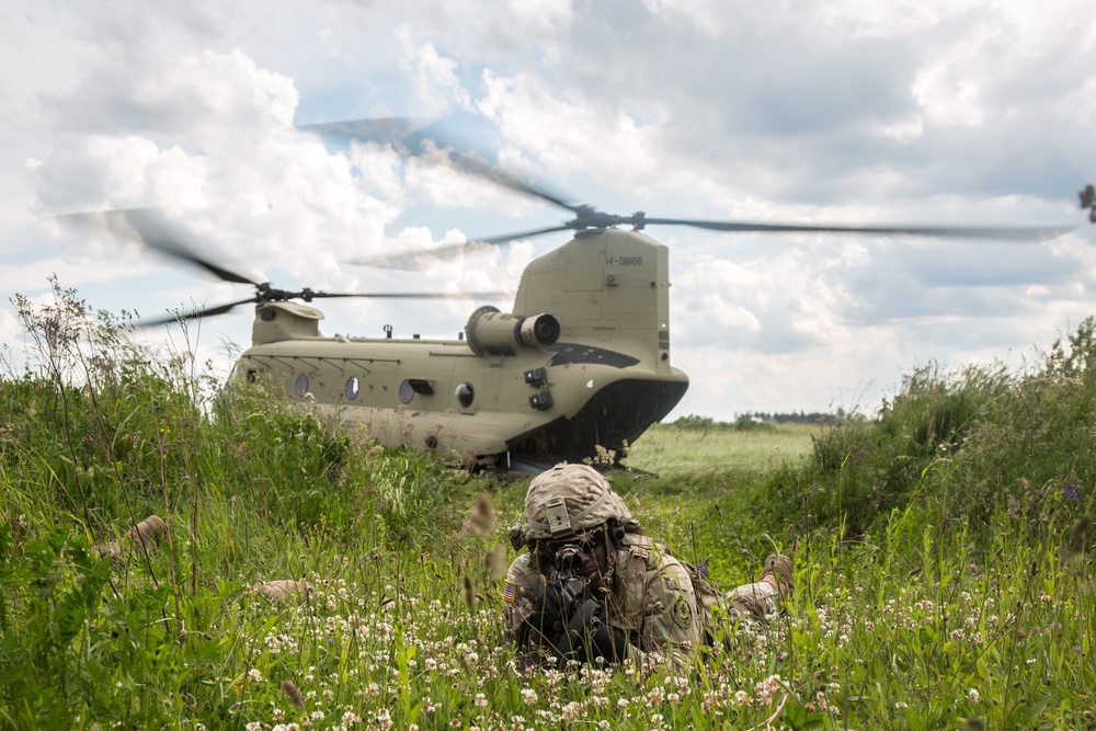 Saber Strike 2017 - Sling Load and Air Assault Training