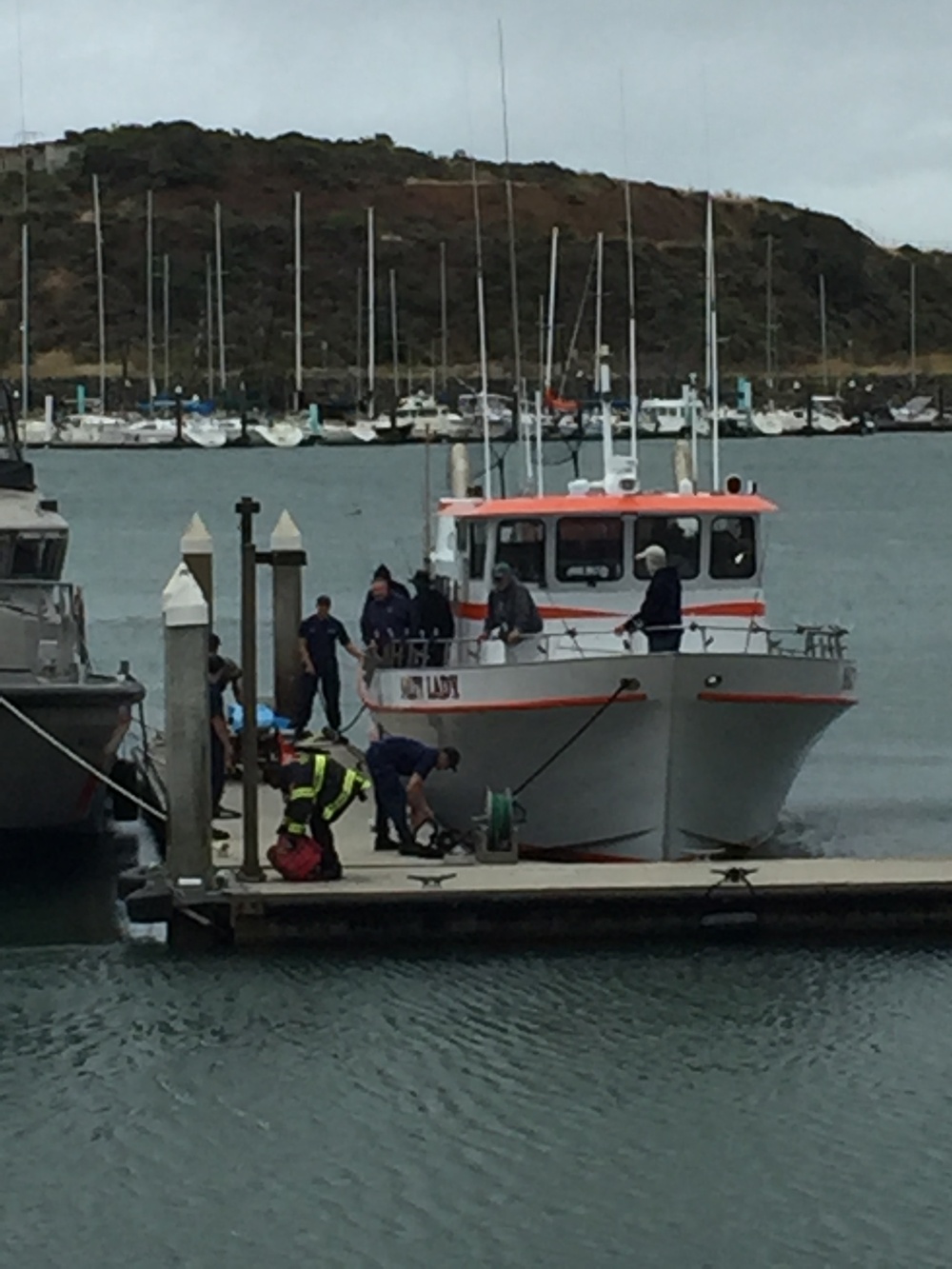 Coast Guard, Southern Marin Fire Protection District assist possible heart attack victim near San Fransisco Bay