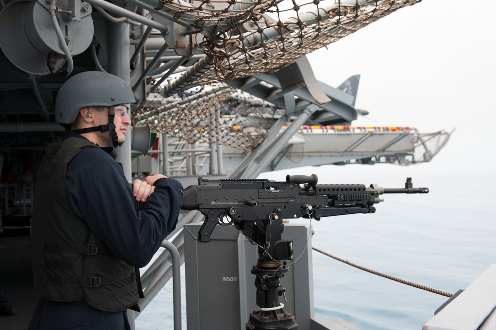 USS America Sailors participate in anti-terrorism force protection drill