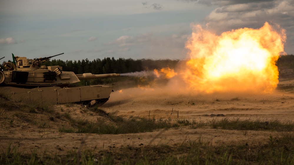 Saber Strike 17 4th Tank Battalion Live Fire