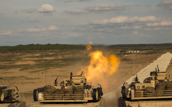 Saber Strike 17 4th Tank Battalion Live Fire
