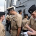 USS Wayne E. Meyer Conducts a Uniform Inspection