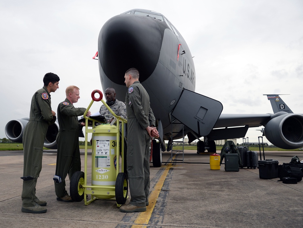 RAF Mildenhall KC-135s support Exercise Eager Lion 2017