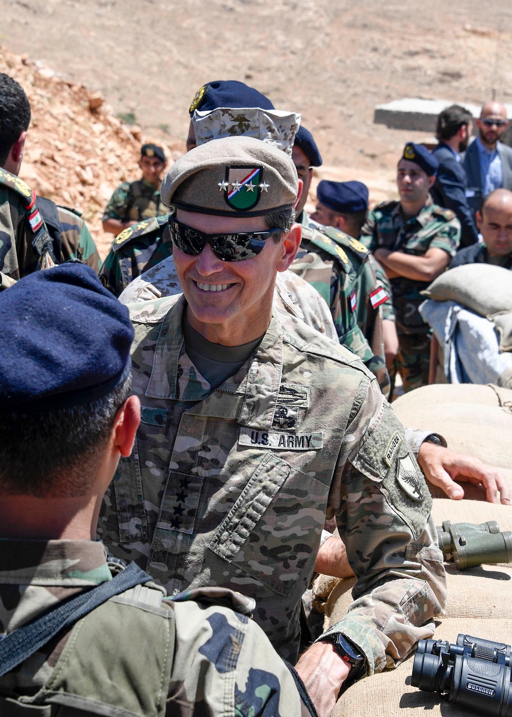 USCENTCOM commander visits Dahr Al Jabl overlook (Arsal, Lebanon)