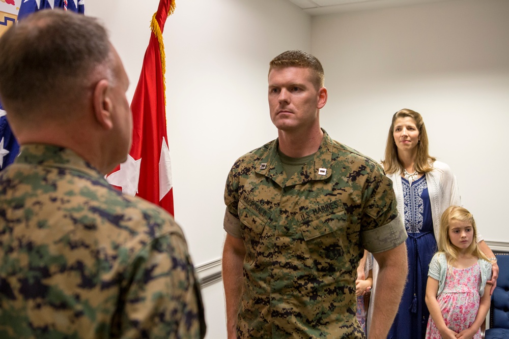 The Promotion Ceremony of Captain Troy MacDonald May 25, 2017