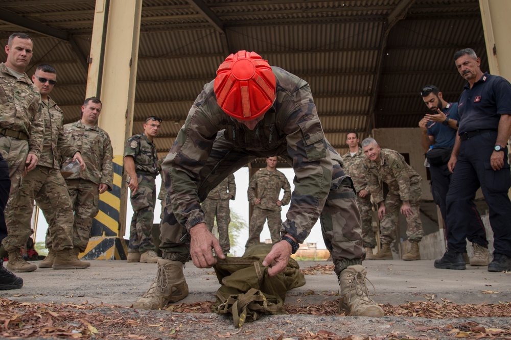 International partners train together to participate in a D-Day anniversary airborne operation