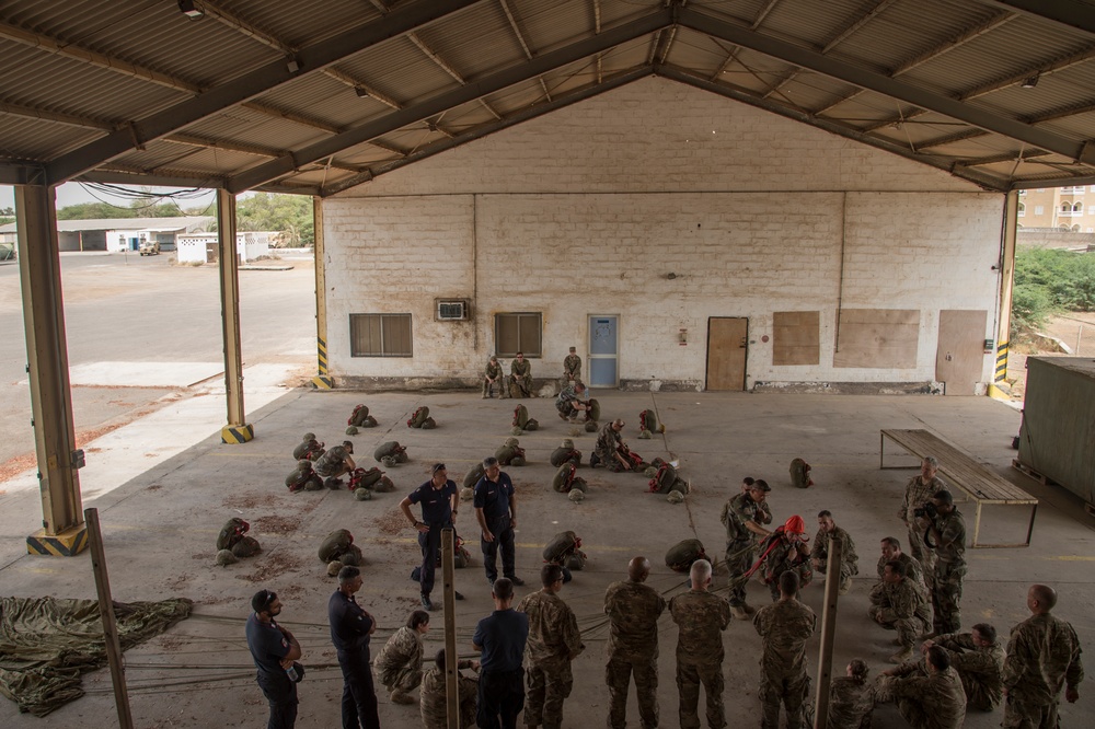 International partners train together to participate in a D-Day anniversary airborne operation