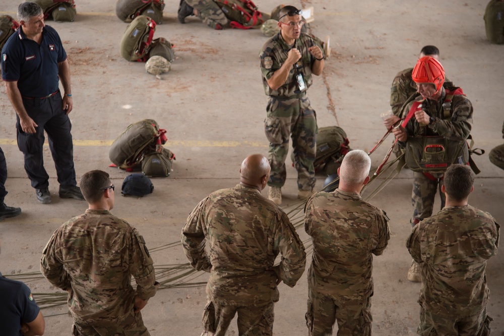 International partners train together to participate in a D-Day anniversary airborne operation